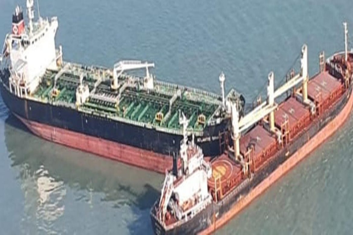 Two merchant vessels in mid-sea collision off Okha coast, no oil spill ...