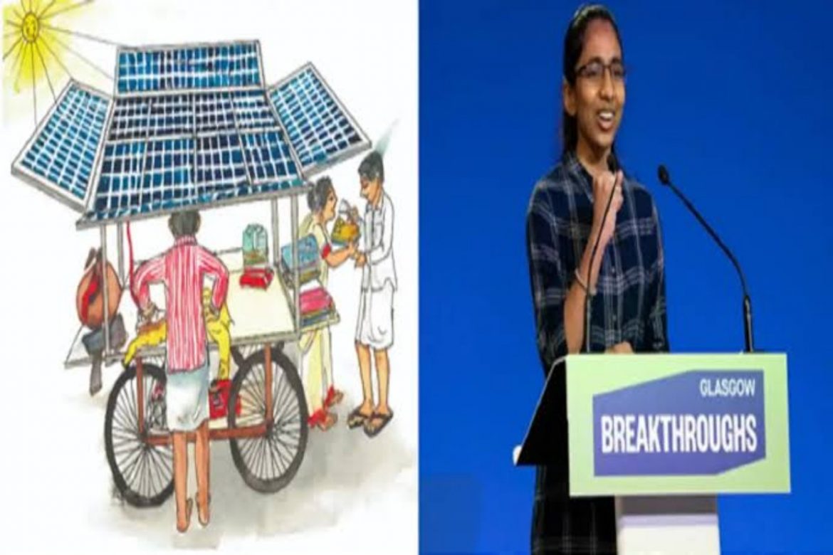 Teenage girl credited for Solar Ironing Cart exhorts the world to move towards clean energy during COP26
