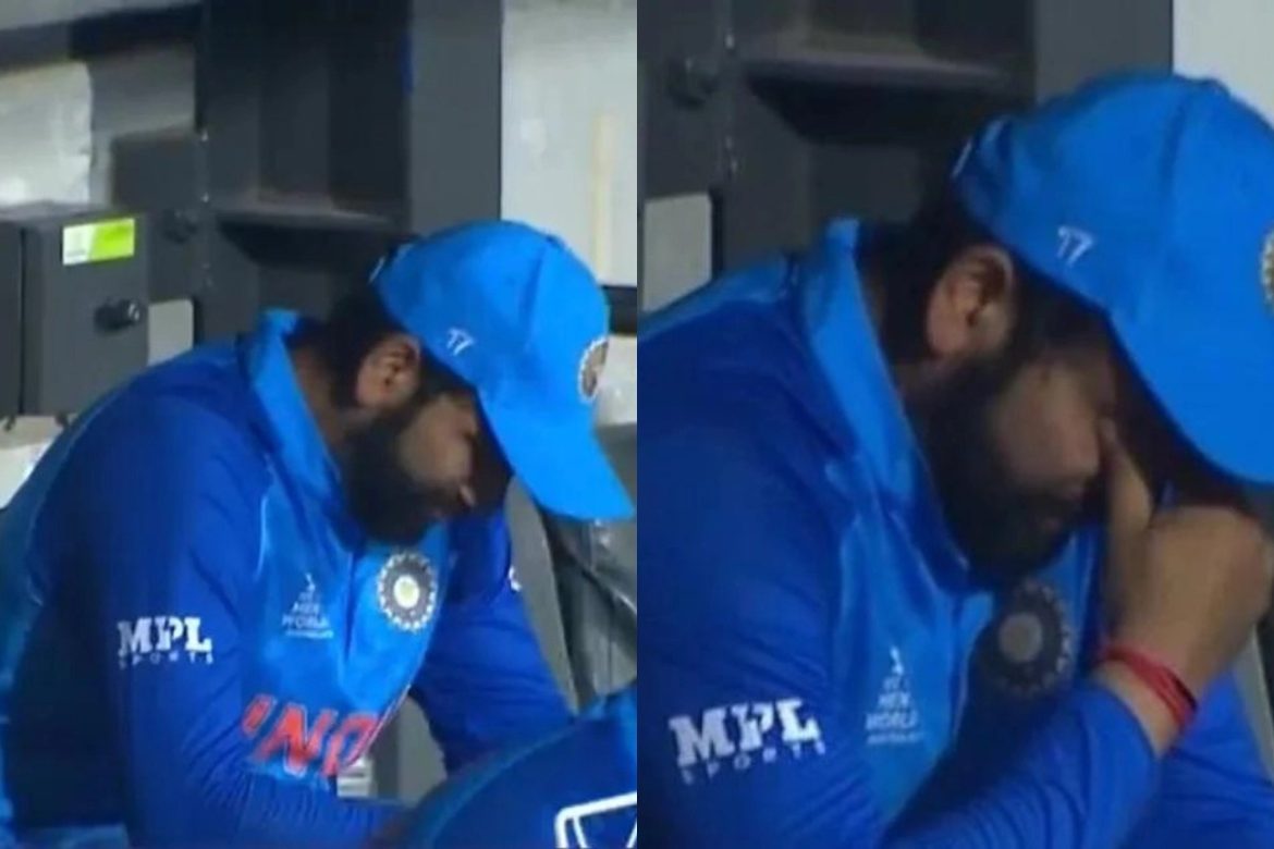 Rohit Sharma crying after losing to England in semi-finals - The Live ...