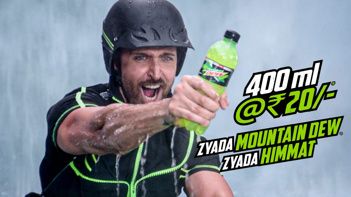 COURAGE TAKES CENTER STAGE AS HRITHIK ROSHAN FRONTS MOUNTAIN DEW®’S NEW 400ML PET PACK AT 20