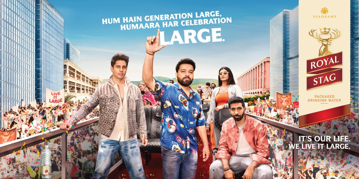 Royal Stag Packaged Drinking Water Unveils Celebrate Large, An AI-Powered Festive Campaign with Rohit Sharma