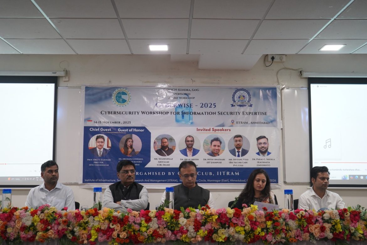 IITRAM organizes CYBERWISE–2025: Cybersecurity Workshop for Information Security Expertise
