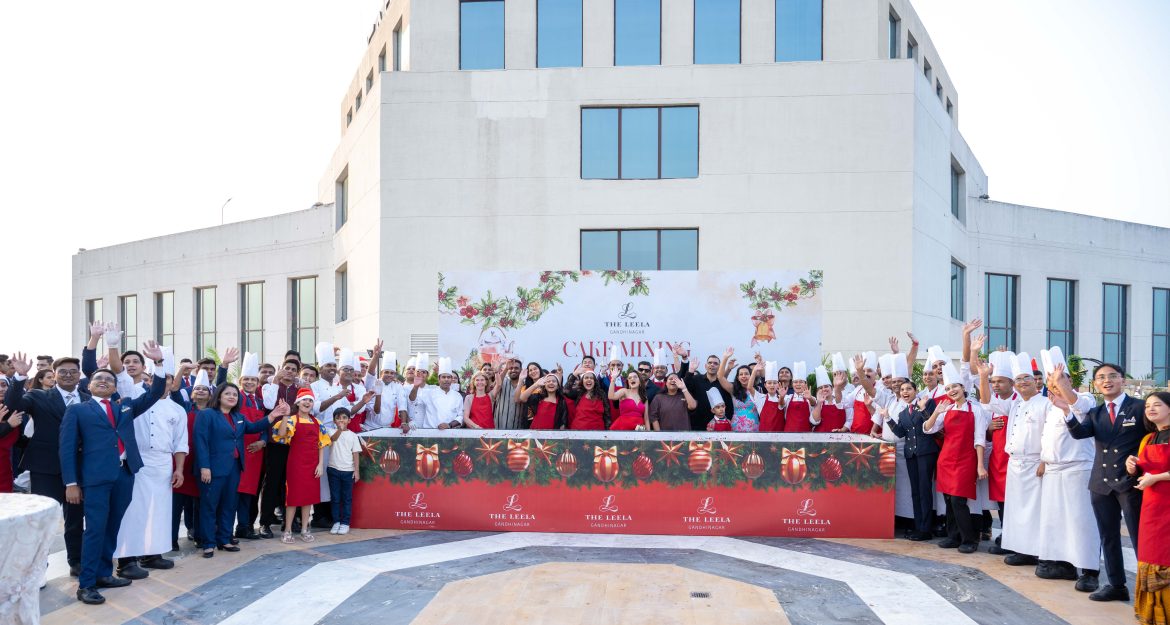 The Leela Gandhinagar hosts Christmas cake-mixing ceremony