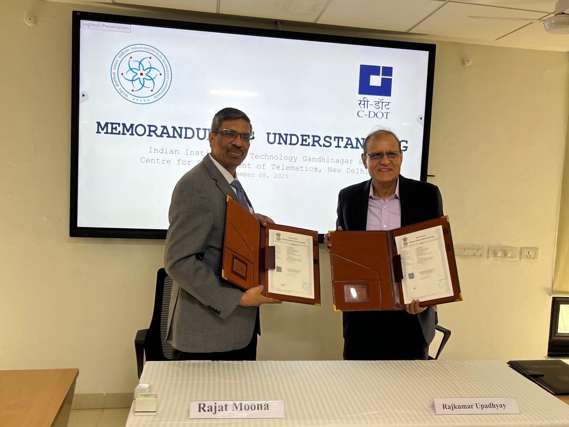 Establishment of Academic C-DOT Research and Innovation Centre at IIT Gandhinagar