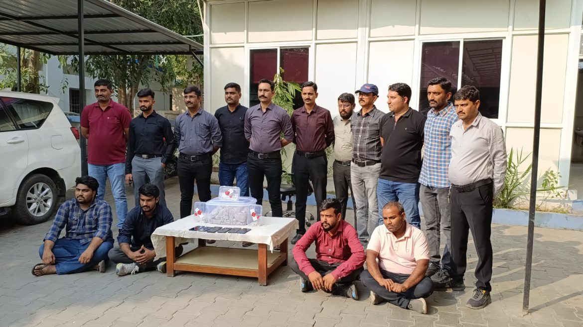 Four held with 8.7 crore worth of ambergris in Sarkhej