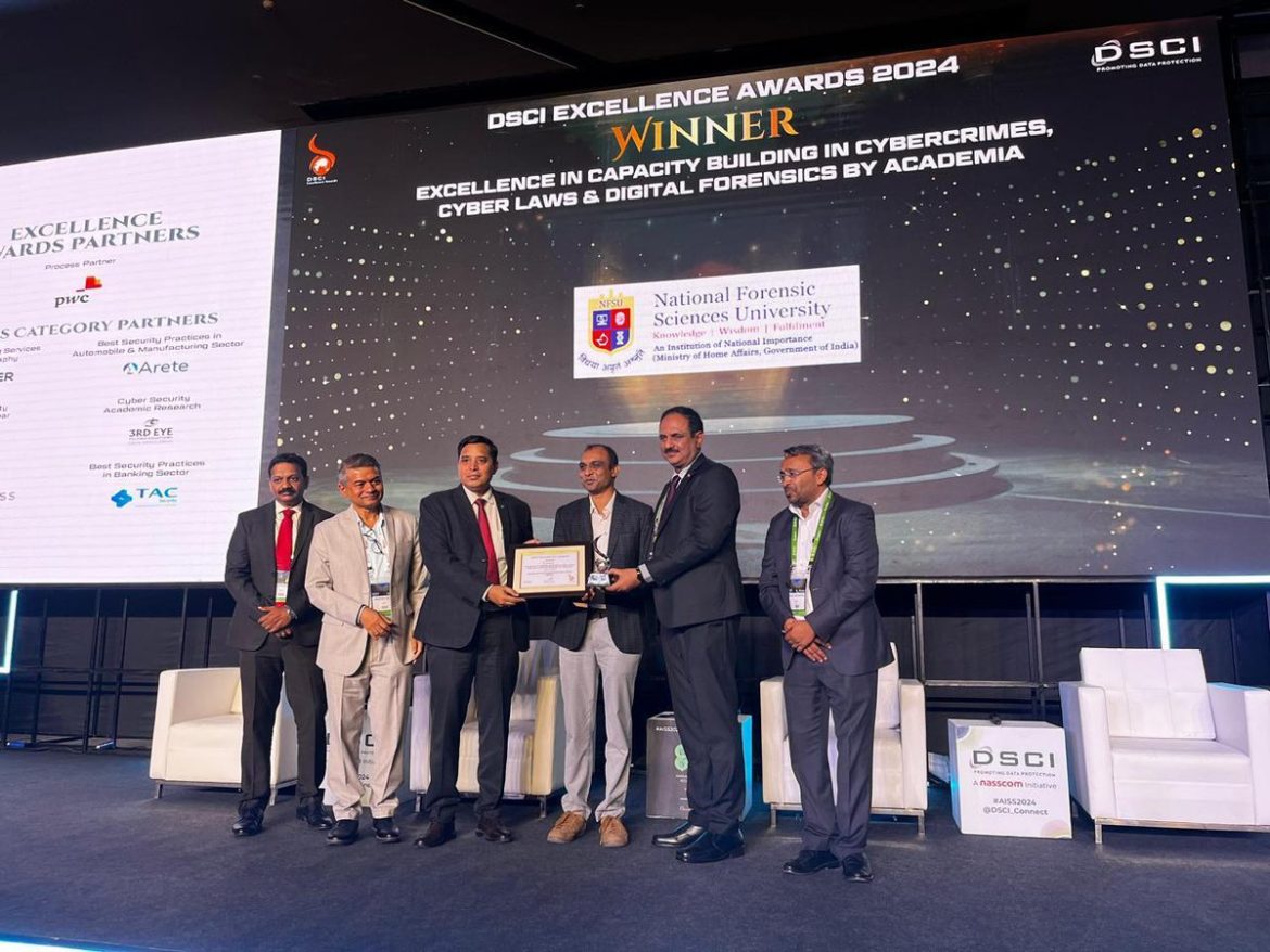 CoEDF at NFSU wins India’s top digital forensics award