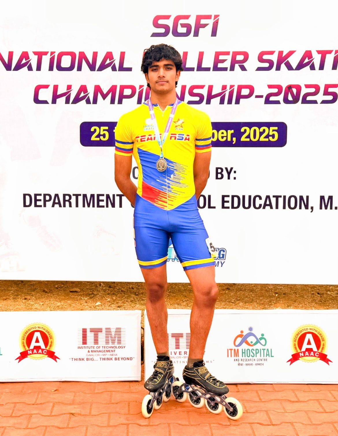 DPS Bopal’s Rudra Gol Wins Silver at 69th SGFI National Skating Championship 2025