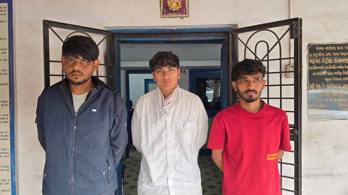 SMC busts LSD supply network near Navsari, three arrested with commercial quantity of drugs