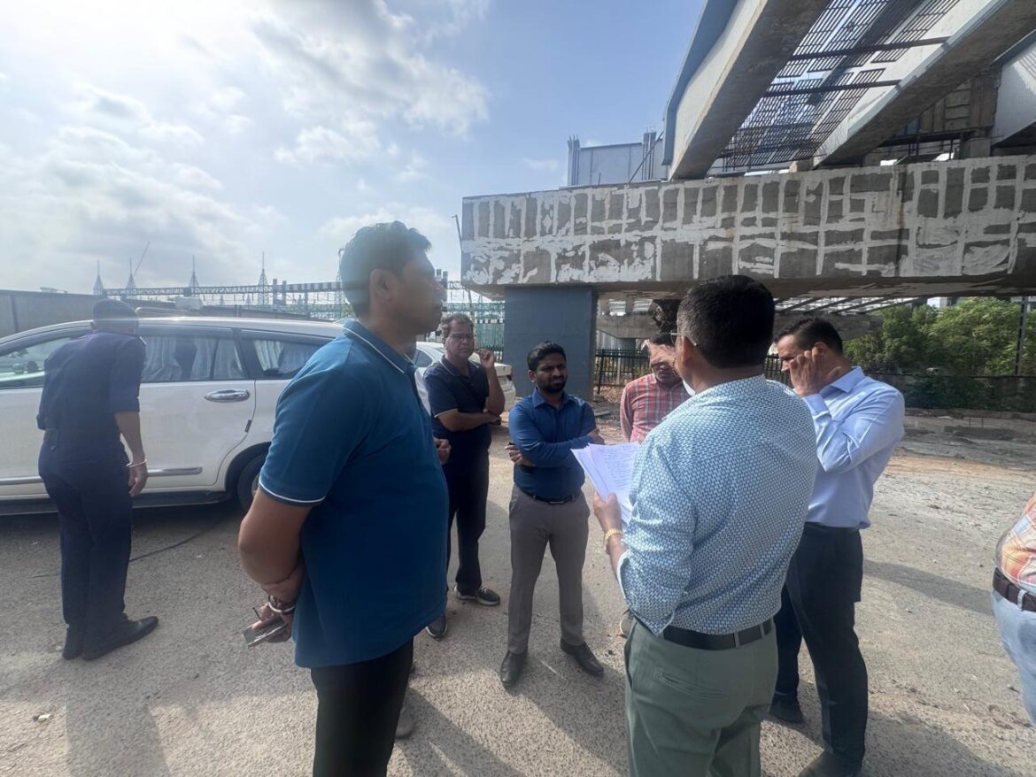 AMC Chief Reviews Makarba Railway Overbridge Project, Targets Completion by July-End