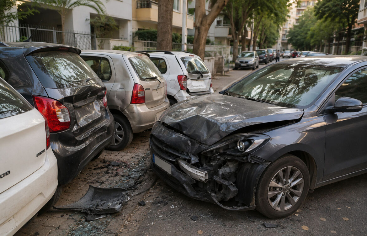 Five Parked Vehicles Damaged After Car Crashes Into Them in Ahmedabad’s Naranpura