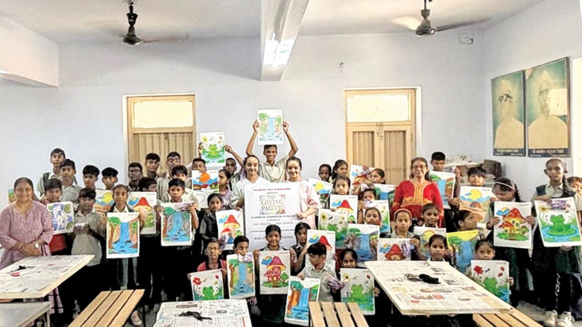 Art Initiative by Twin Teens Empowers Special Children