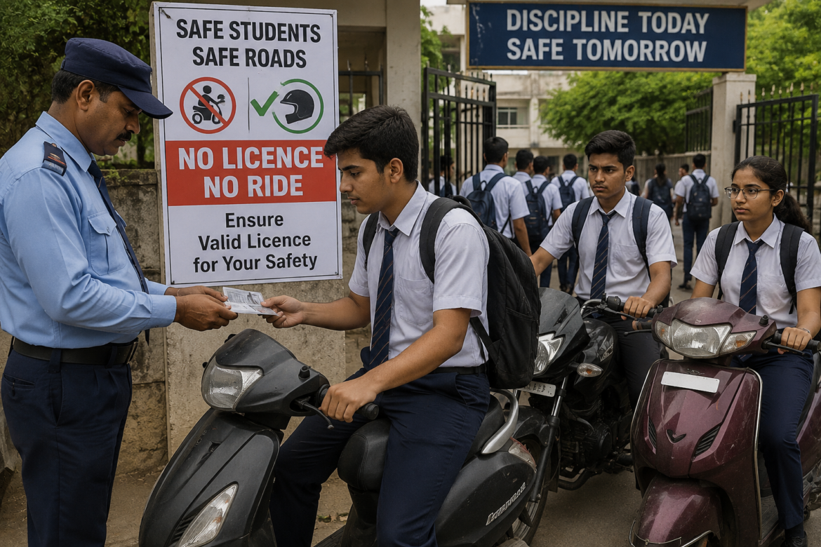 Schools Asked to Check Students’ Driving Licences Before Allowing Two-Wheelers