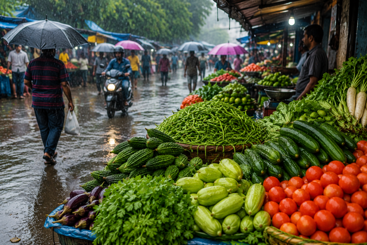 Heavy Rains Push Vegetable Prices Up by 20–25%
