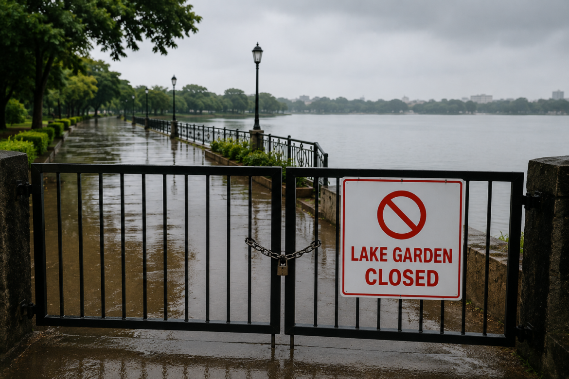 Ahmedabad lake gardens closed for two days amid heavy rain alert