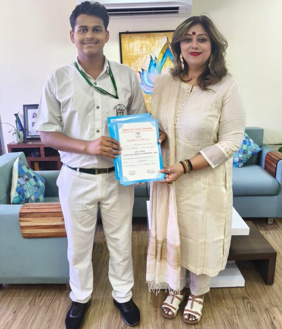 DPS-Bopal’s Yaksh Patel Qualifies for National Aquatic Championships with Impressive Performance at Gujarat State Meet