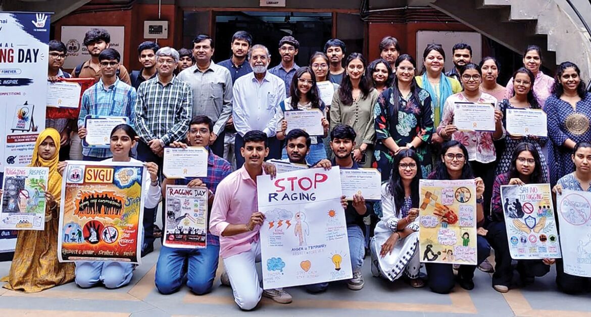 SVGU students pledge to keep campus ragging-free