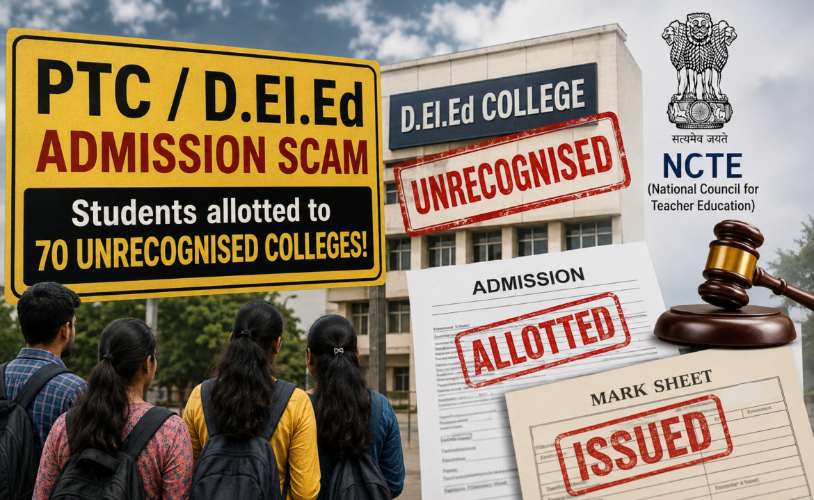 Gujarat PTC/D.El.Ed Admission Row: Students Allegedly Allotted to 70 Unrecognised Colleges