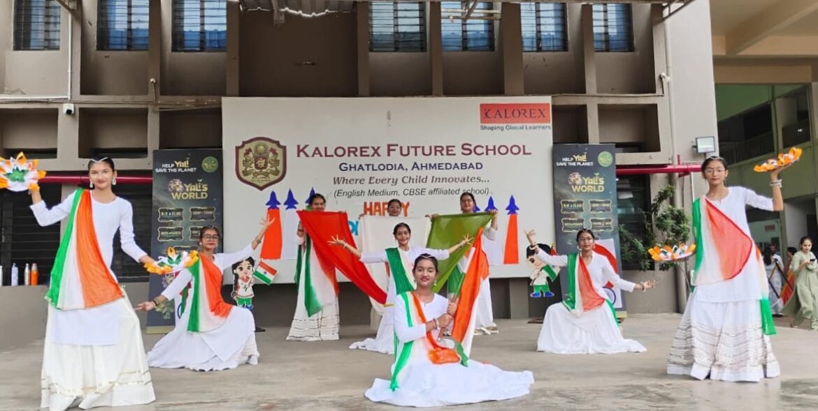 Patriotism in Every Heart: Kalorex Future School, Ghatlodia Marks 80th Independence Day 