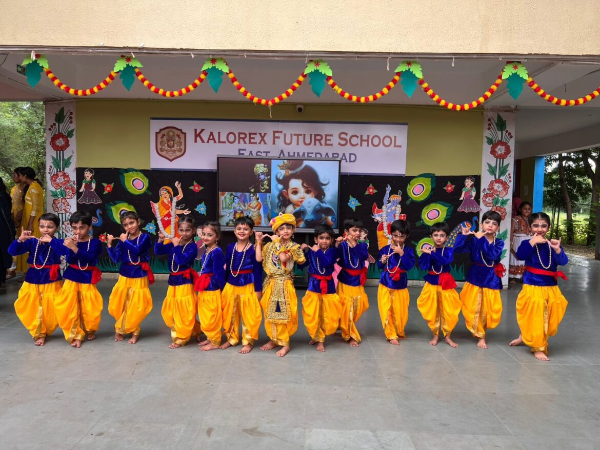 Celebrating the spirit of Krishna at Kalorex Future School, East Ahmedabad