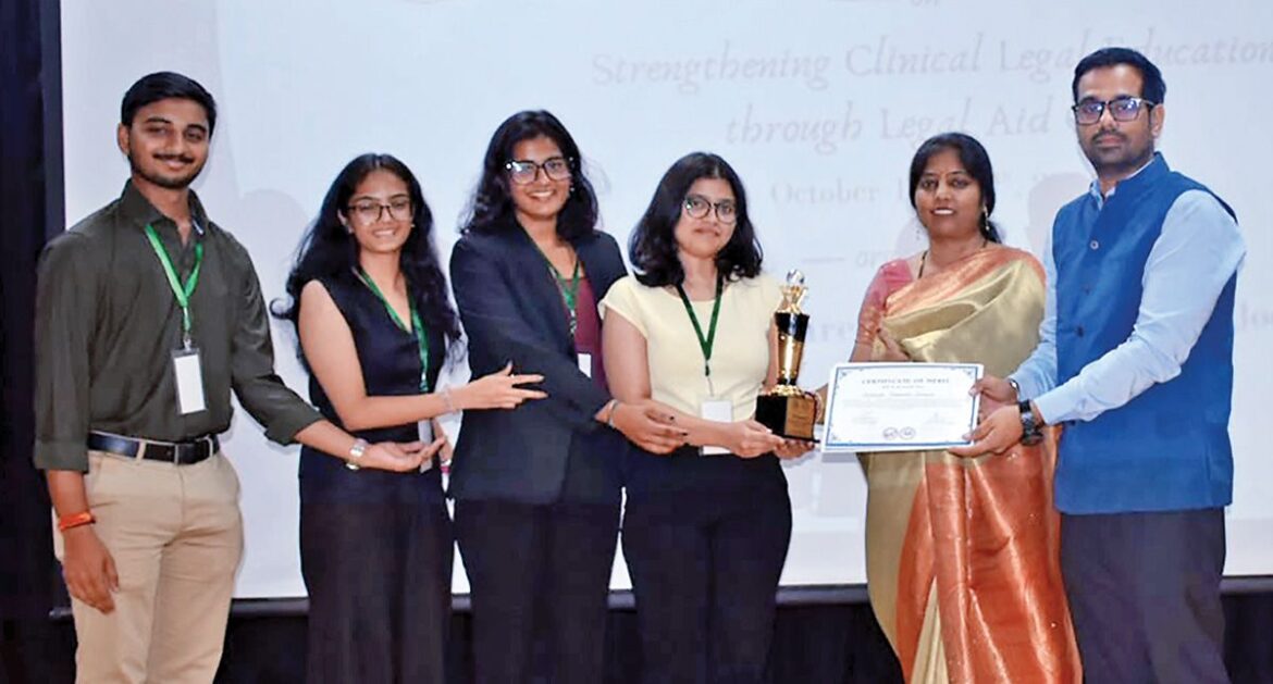 Four NFSU Students Win National Legal Aid Innovation Competition