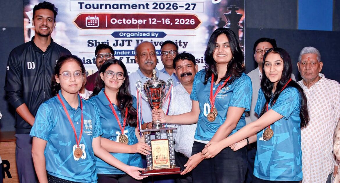 Ahmedabad University Women’s Chess Team Makes History with Gold at AIU West Zone Championship